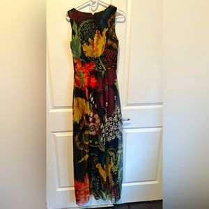 Beautiful multi colour long dress desigual by,size EUR 38.